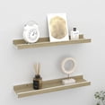 thumbnail image 2 of Estantería de pared VidaXL blanco/roble Sonoma de 40 x 9 x 3 cm, 2 unidades, 2 of 6