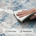 thumbnail image 5 of Kitchen Mats Cushioned Anti Fatigue Set of 2 Farmhouse Kitchen Rugs Non Slip Waterproof Kitchen Floor Mat Comfort Memory Foam Standing Mat for Front of Sink,Laundry Room (Blue-A), 5 of 6