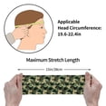 thumbnail image 6 of Naloa Camouflage Dinosaur Fashionable Sport Sweatband for Running, Yoga, Basketball - Head Circumference 19.6-22.4 inches, 6 of 9