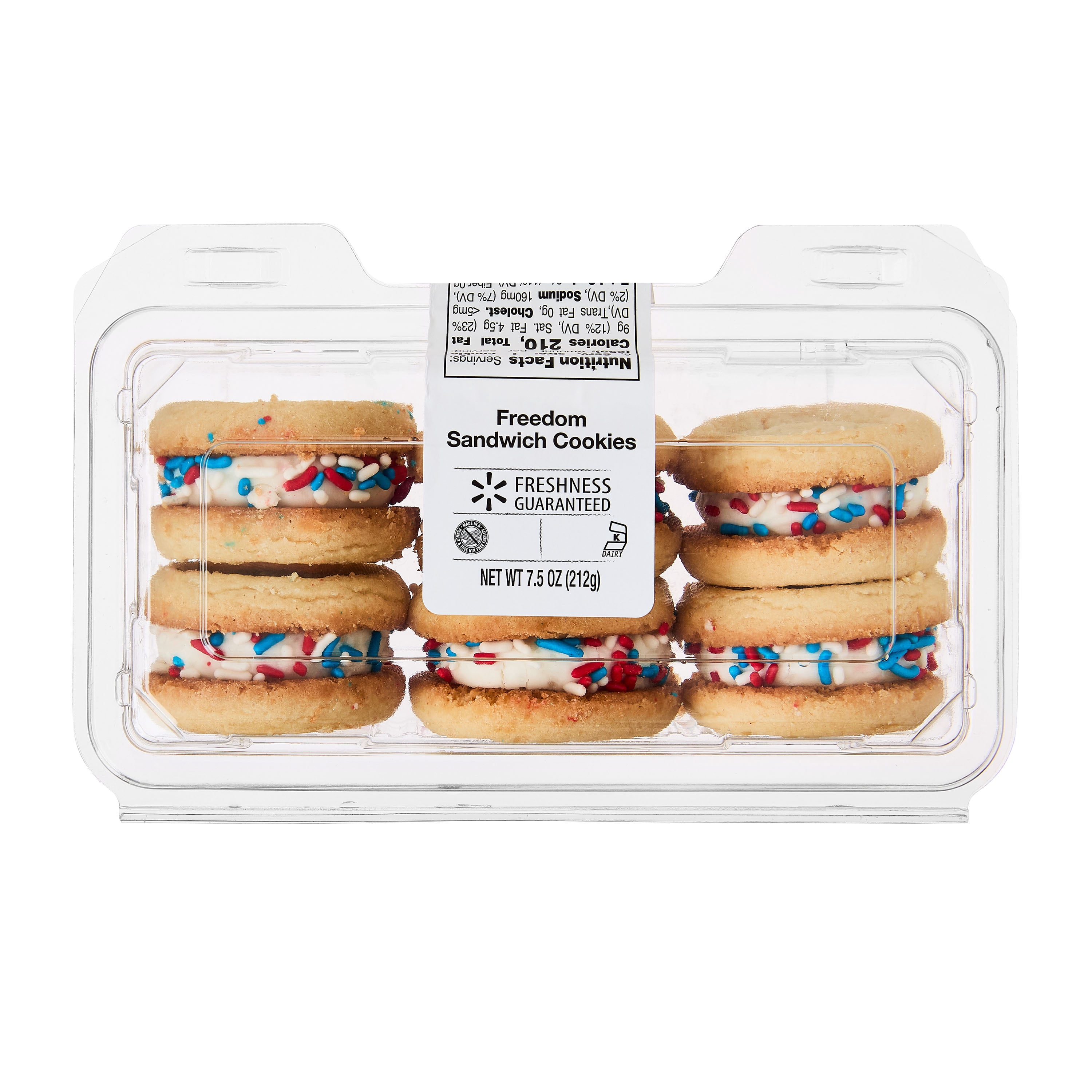 Freshness Guaranteed Freedom Sandwich Cookies, 7.5 oz, 6 Count