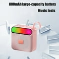 thumbnail image 5 of LACKUST Pink RGB Bluetooth Speaker 5.3, Low Latency Wireless Gaming Speaker with Room-Filling Sound, Long Battery Desktop Speaker with Colorful Lights for Movies, 5 of 6