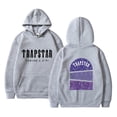 thumbnail image 1 of Womens Tops Trapstar Hoodies for Women Long Sleeve Graphic Sweatshirts Loose Trapstar Street Hip-hop Pullover Sweatshirts Womens Shirts(Gray, M), 1 of 2