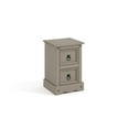 thumbnail image 1 of Solid Wood 2 Drawer Nightstand by Gateway Creations Inc. in a soft grey finish., 1 of 2