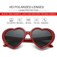 thumbnail image 3 of NVMIDTC Polarized Heart Sunglasses for Women,Fashion Oversized Love Sunglasses UV Protection, 3 of 6