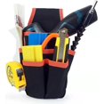 thumbnail image 3 of Ceinture à Outils, Porte-Outil Réglable, Pochette à Outils, Sac à Outils avec Ceinture, Sac à Ceinture à Outils Charpentier pour Électricien de Jardin Domestique - Rouge, 3 of 5