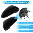 thumbnail image 5 of Unique Bargains Car Mirror Cover Cap No.5H0857537/5H0857538, Left+Right Wing Mirror Cover, Pair Exterior Door Side Rear View Mirror Cap for VW Golf MK8 2020-2025, Rearview Mirror Housing, 5 of 7