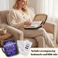 thumbnail image 4 of ZUXONGSY Skull Print Bible Case for Women Quilted Bible Cover Case Sturdy ChuZU Bag with Bookmarks & Pen Slots Carrying Book Case for Christian, 4 of 7