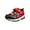 Red2, variant on Favorite Characters Boy's Spider-Man OSPF382 Hook & Loop Ligheted Athletic Sneaker
