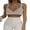 White Style B, variant on Gupgi High Street Deep V Neck Pearl Vest Women Crop Top White Sleeveless Club Tank Top