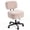 Camel, variant on Adjustable Height Vanity Chair with Backrest, Plush Faux Fur Rolling Makeup Stool with Hidden Storage, Swivel Desk Chair for Bedroom Dressing Room, White