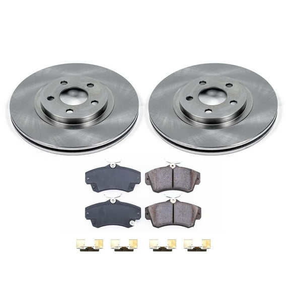 Ultimate Brakes Front Semi-Metallic Brake Pad and Rotor Kit with Hardware WM80759