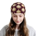 thumbnail image 2 of Easygdp Golden Christmas Balls Knit Beanie, Soft Beanie Hat, Daily Beanie in Fine Knit for Women Men Winter, 2 of 7