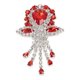 thumbnail image 1 of Broche de ramo para mujer, 4 piezas, broche de boda, broche de ramo, broche de ramo de cristal, elegante y moderno Jadeshay  A, 1 of 8