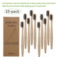 thumbnail image 4 of Cepillos de dientes ANGGREK 10 Uds de bambú cerdas suaves, 4 of 8