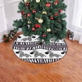 thumbnail image 2 of FMSHPON Cute Zebra Skin Xmas Christmas Tree Skirt Stand Mat for Holiday Party Decoration Indoor Outdoor 48 inches, 2 of 3