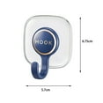 thumbnail image 5 of Riguas 4Pcs Storage Hooks No Punching Design Strong Load-bearing Moisture-proof Not Falling Wall Mounted Kitchen Organizer Strong-Viscosity Self Adhesive Wall Hook for Home, 5 of 7