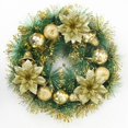 thumbnail image 4 of 12-Pack Artificial Glitter Poinsettia, Flower Sticks, Christmas Flower Ornaments, Floral Stems, Picks, Branches, Xmas Tree Decorations for Holiday, Party, Wedding, 5.12-inch, Gold, 4 of 6