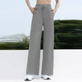 thumbnail image 5 of Gibobby Yoga leggings Pantalones de yoga de talle y pernera ancha para mujer, secado rápido y solar(Gris,XL), 5 of 5