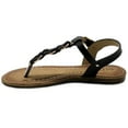 thumbnail image 4 of Ollio Women's Shoes T-Strap Burnish Fade Vintage Zori Flats Sandals NEWBN14, 4 of 6