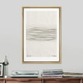 thumbnail image 2 of PixonSign Framed Canvas Print Wall Art Piero Manzoni Achrome Paint Strokes Abstract Shapes Illustrations Fine Art Decorative Minimalist Relax/Calm for Living Room, Bedroom, Office - 24"x36" Natural, 2 of 5