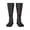 1 Black, variant on Womens Scissors And Comb Hair Stylist Salon Knee High Socks Comfy Thermal Boot Long Socks