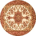 thumbnail image 1 of Ahgly Company Indoor Round Medallion Orange Traditional Area Rugs, 5' Round, 1 of 1