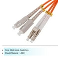 thumbnail image 3 of Unique Bargains 1 Meter 3.2Ft Fiber Patch Cable Multimode Duplex LC-SC OM1 LSZH Fiber Optic Jumper Orange For Optical Fiber 1Pcs, 3 of 6