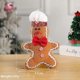 thumbnail image 1 of ZHAOCHENG 1 pieza adorable muñeco de jengibre de peluche navideño, muñeco de jengibre de peluche, decoración navideña E, 1 of 5