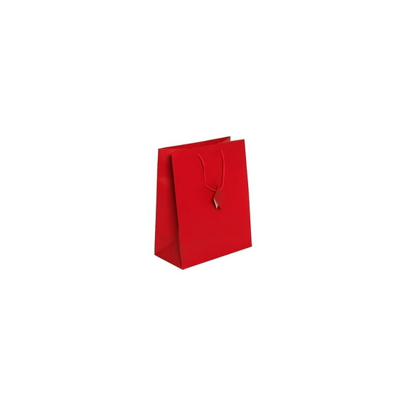 JAM PAPER Gift Bags with Rope Handles Large 10 x 13 x 5 Red Matte 3/Pack (673MAREA)