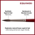 thumbnail image 5 of KINGART&reg; Equinox&trade; Premium 747Q Quill Series Watercolor Artist Brushes, Soft Synthetic Squirrel Hair, 5 of 10