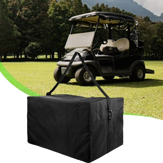Bolsa para carrito de golf, almacenamiento para carrito de golf, transporte al aire libre, ajustable, resistente, impermeable, portátil, con cremaller