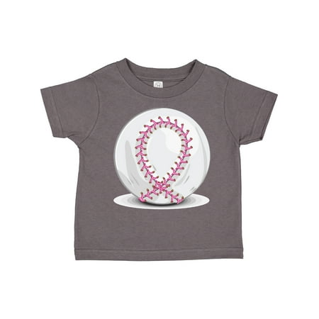 

Inktastic Pink Breast Cancer Ribbon Baseba Gift Toddler Boy or Toddler Girl T-Shirt