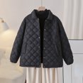 thumbnail image 3 of qucoqpe Winter Coats Women Warm Quilted Jackets For Women Long Sleeve Floral Soild Puffer Jacket Coats With Pockets, 3 of 6
