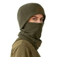 thumbnail image 4 of VISALY Winter Fleece Balaclava Ski Mask for Cold Weather Mask Thermal Balaclava Ski Mask Winter Warm Face Mask Fleece Face Cover Mask for Skiing Snowboarding Motorcycling Army Green M, 4 of 6