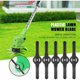 thumbnail image 3 of 10 Piezas Cuchillas para Cortacésped Accesorios para Cortacésped, Cuchillas de Repuesto de Plástico, Herramientas de Jardín, Agujero Pequeño de 5 mm, para Cortacésped de Jardín, Cortacésped, 3 of 5