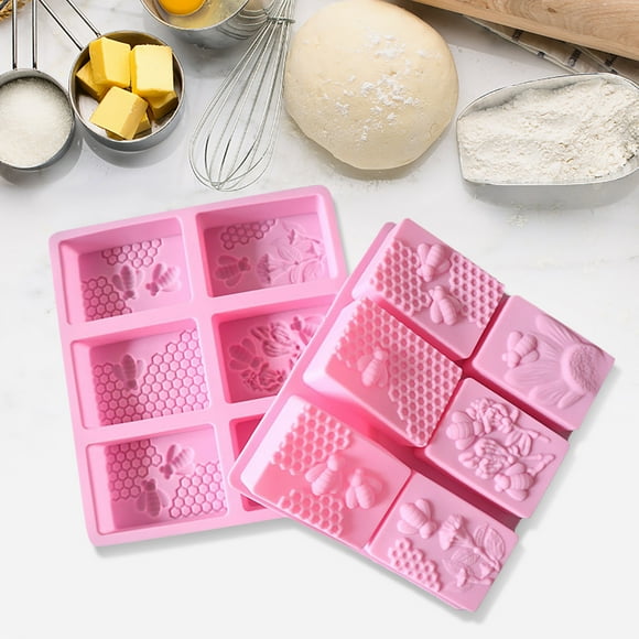 Xihbxyly Molde Flexible para Chocolate, Gelatina, Jabón, Bandeja Multiusos, Fácil de Desmoldar, Ideal para Postres Caseros, 19,8 X 3 Cm, 1 Unidad.