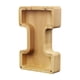 thumbnail image 2 of Lata de ahorro de madera con letras en inglés y cristal transparente., 2 of 6
