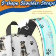 thumbnail image 5 of Schnauzer and Dog Paw Print White 17" School Backpacks for Teens,Waterproof Oxford Fabric,S-Shape Padded Straps for School,Travel,Hiking,Camping, 5 of 6