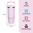 thumbnail image 2 of MAINSTAYS  30oz acier inoxydable TUMBLER rose, 2 of 7