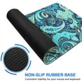 thumbnail image 6 of Long Mouse Pads for Desk,Blue Paisley and Floral Pattern Desk Mats on Top Of Desks, Desk Mouse Pad Extra Large with 3mm Non-Slip Base and Stitched Edge for Gaming,Office,Work,Home 31.5"x11.8", 6 of 6