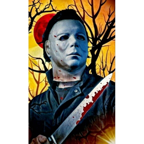 Halloween Diamond Art Kits for Adults,5D Diamond Painting Kits for Adults,Slasher Diamond Dots Paint with Diamonds for Home Wall Decor 12x16 Inch