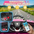 thumbnail image 5 of Lamborghini 12V Kids Ride On Car with Remote Control, Battery Powered  Electric Car with 4 Wheels, USB, Ride On Toys for 3+ Years Olds Girls Boys, Pink, 5 of 9