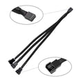 thumbnail image 2 of JIAHAOO 1 to 3 Way PWM Fan Splitter Cable for PC Case Fans with 4 Pin and 3 Pin Connectors for Cooling, 2 of 3