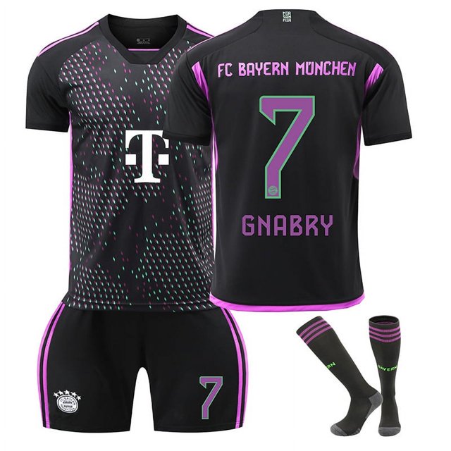 2324 Camiseta de fútbol visitante del Bayern No. 9 Kane 10 Sane 25 Muller 3 Jin Minzai camiseta para niños y adultos transfronterizosSin calcetines en 7mo