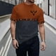 thumbnail image 2 of Camisas de Manga Larga para Hombres Imprimir Casual Cuello Redondo Blusa de Manga Corta, Camisas de Lino para Hombres, 2 of 9