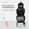 thumbnail image 7 of Viflosae Cosmetic Bag Toiletry Bag Large Capacity Cloth Wash Bag Home Kitchen Can Hang Storage Bag Ladies Portable Travel Business Trip Waterproof Hook Type Makeup Care Products, 7 of 7