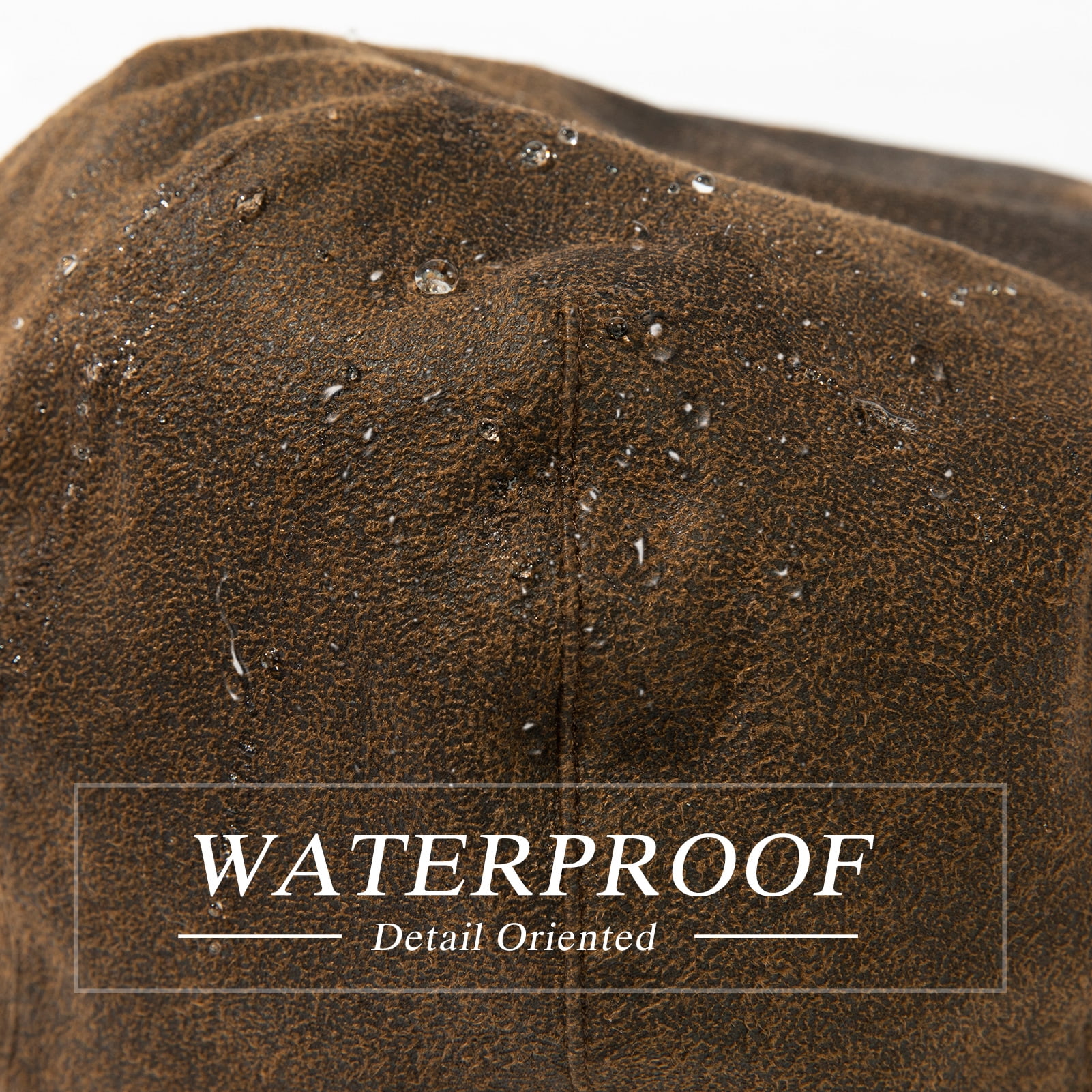 TOP-EX XL/XXL Mens Faux Leather Flat Cap Winter Newsboy Ivy Driving Hat Coffee M/L