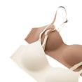 thumbnail image 6 of Dualoai 2 Pieces Wireless Bra with Thin Straps Underwear Practical Seamless Bralette XL, 6 of 9