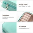 thumbnail image 2 of SURJDE Travel Jewelry Case, Small Jewelry Box Portable Jewelry Travel Organizer Display Storage Case for Rings Earring Necklace Bracelet, Gift for Women Girls, Blue, 2 of 6