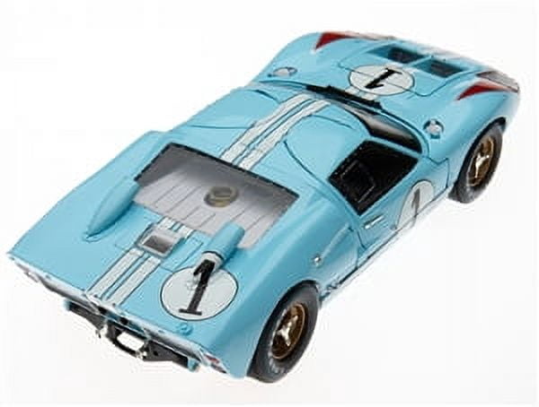 1966 Ford GT 40 MK II RHD (Right Hand Drive) #1 Light Blue Miles - Hulme Le Mans 1/18 Diecast Model Car by Shelby Collectibles